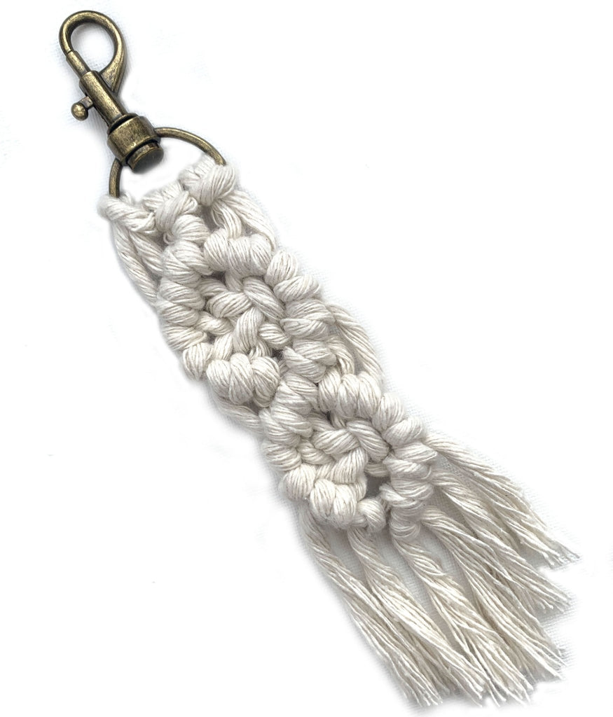 Diamond Rings Keyring - Macrame Kit - The Eternal Maker - UK Fabric Shop