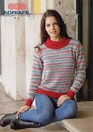 “Didi ” Pullover Knitting Pattern - Duo Plus Yarn - Adriafil - The Eternal Maker - UK Fabric Shop