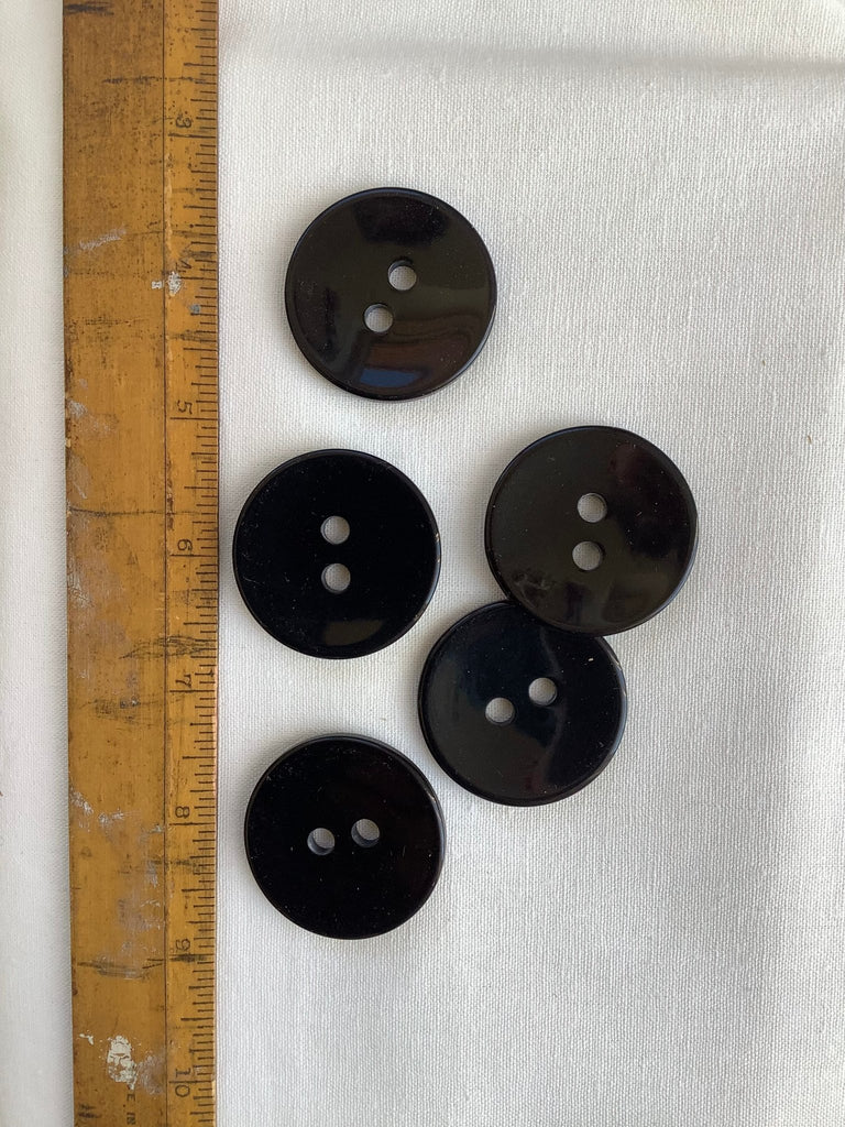 Dished Jumbo Black Button - 38mm - The Eternal Maker - UK Fabric Shop