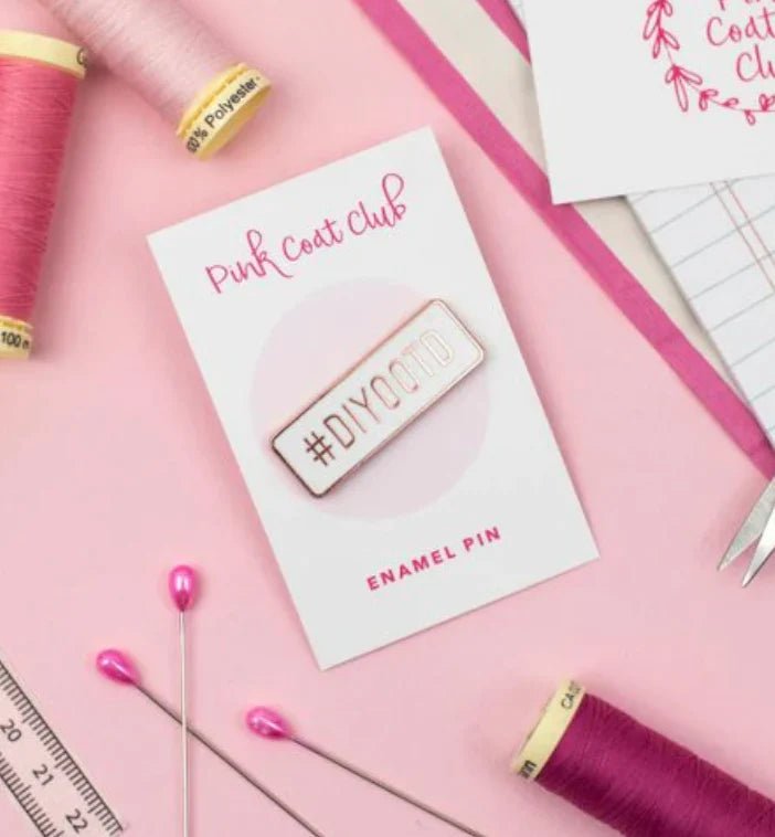 DIYOOTD - DIY Outfit Of The Day - Enamel Pin - Pink Coat Club - The Eternal Maker - UK Fabric Shop