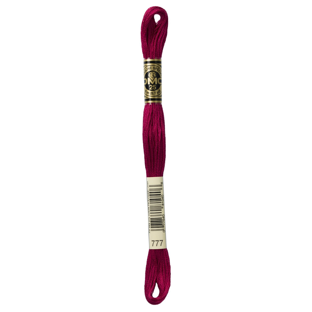 DMC Mouliné Stranded Cotton Embroidery Thread - Deep Red 777 - The Eternal Maker - UK Fabric Shop