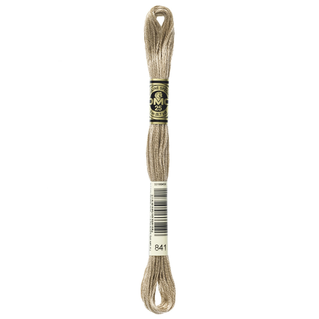 DMC Mouliné Stranded Cotton Embroidery Thread - Light Beige Brown 841 - The Eternal Maker - UK Fabric Shop