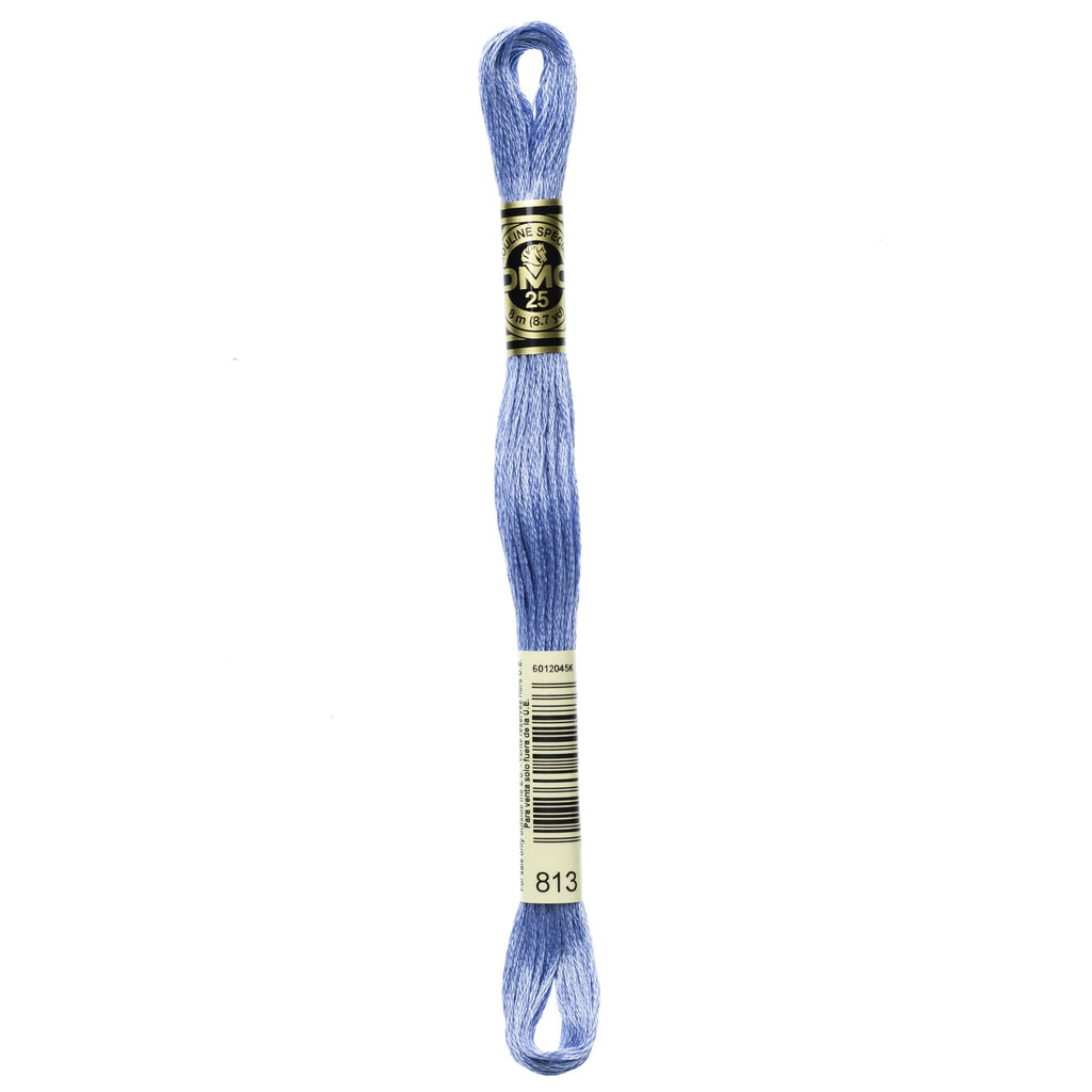 DMC Mouliné Stranded Cotton Embroidery Thread - Light Blue 813 - The Eternal Maker - UK Fabric Shop