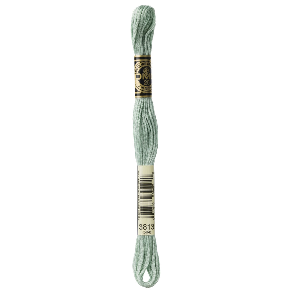 DMC Mouliné Stranded Cotton Embroidery Thread - Light Blue Green 3813 - The Eternal Maker - UK Fabric Shop
