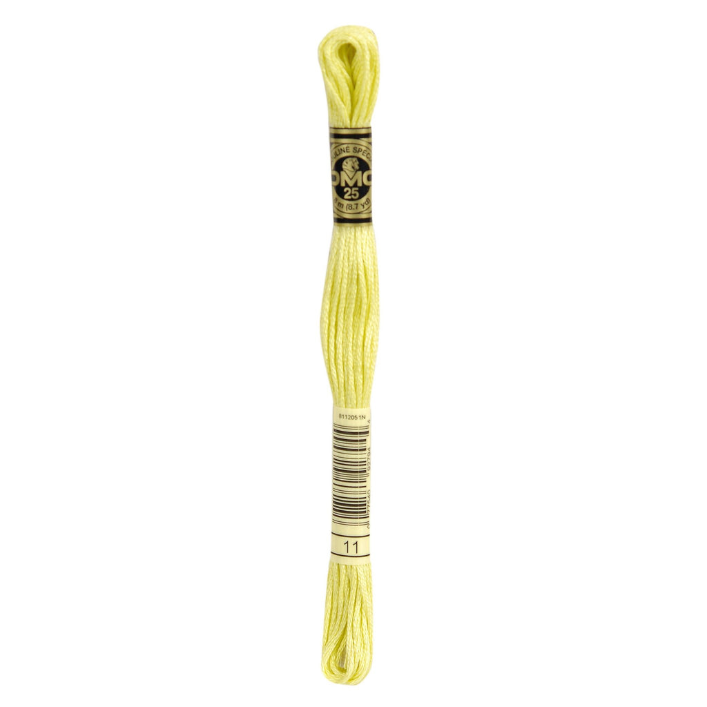 DMC Mouliné Stranded Cotton Embroidery Thread - Light Tender Green 11 - The Eternal Maker - UK Fabric Shop