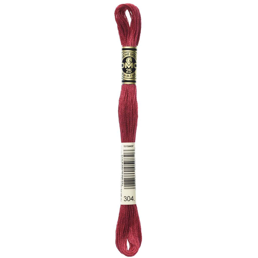 DMC Mouliné Stranded Cotton Embroidery Thread - Medium Red 304 - The Eternal Maker - UK Fabric Shop
