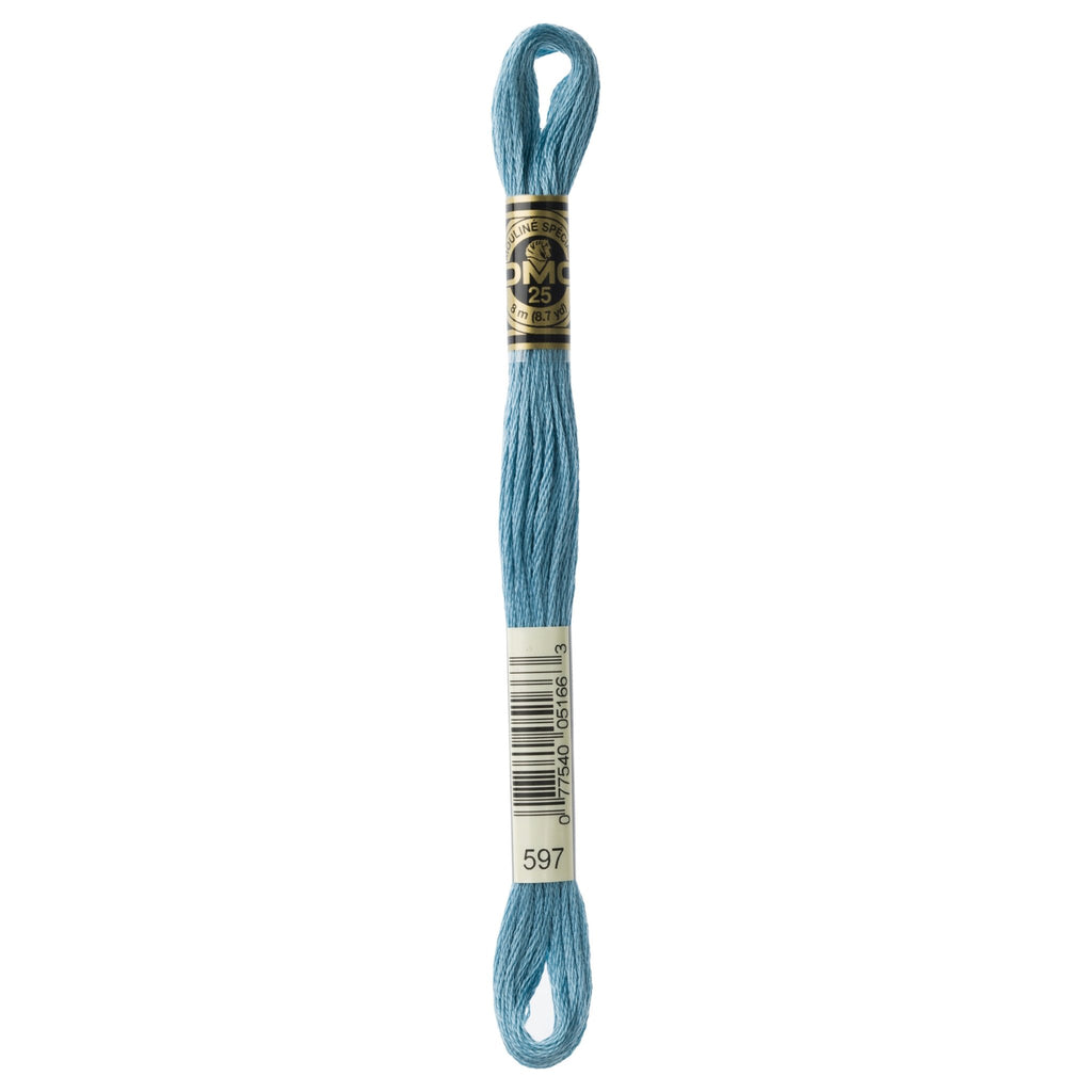 DMC Mouliné Stranded Cotton Embroidery Thread - Turquoise 597 - The Eternal Maker - UK Fabric Shop
