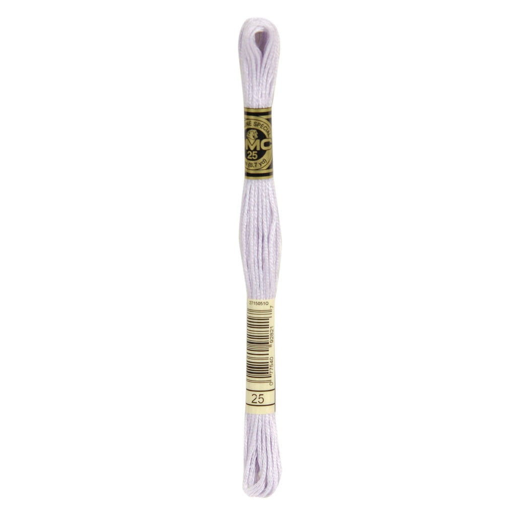 DMC Mouliné Stranded Cotton Embroidery Thread - Ultra Light Lavender 25 - The Eternal Maker - UK Fabric Shop