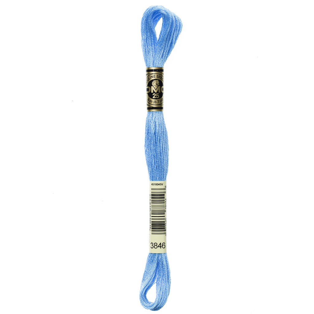 DMC Thread DMC Mouliné Stranded Cotton Embroidery Thread - Light Bright Turquoise 3846