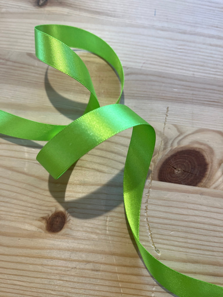 Double Faced Polyester Satin Ribbon - Apple - 15mm - 9793 - The Eternal Maker - UK Fabric Shop