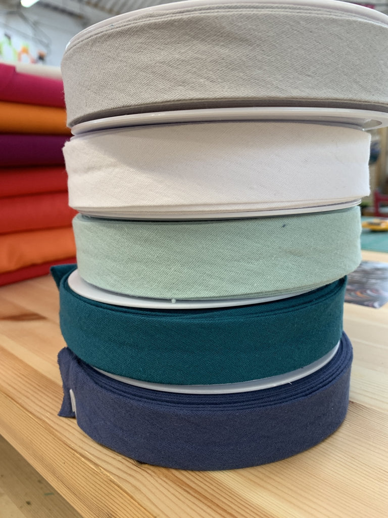 Double Gauze Bias Binding - 27mm - White - The Eternal Maker - UK Fabric Shop