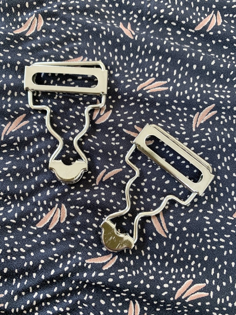 Dungaree Buckles (Adjustable) - 40mm - Silver (1 Pair) - The Eternal Maker - UK Fabric Shop