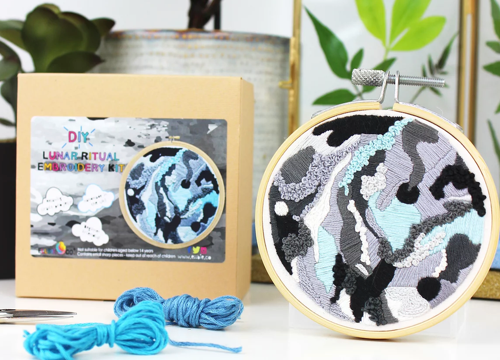 Ellbie Co Kits Lunar Ritual Mini Embroidery Kit - Ellbie Co