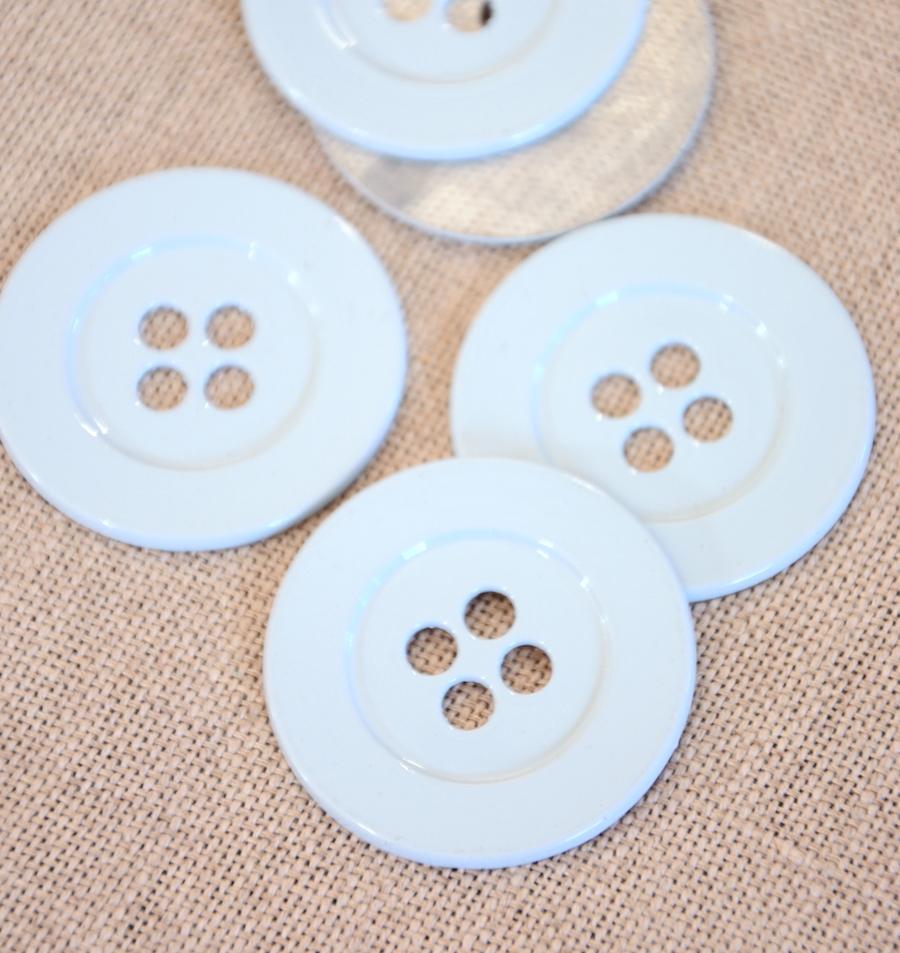 Enamel Coated Metal Button - 38mm - The Eternal Maker - UK Fabric Shop