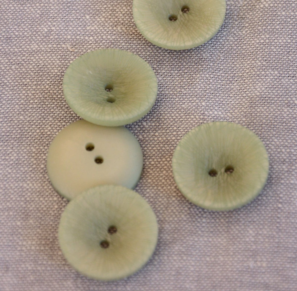 Etched Lines Button - 24mm - Green - The Eternal Maker - UK Fabric Shop