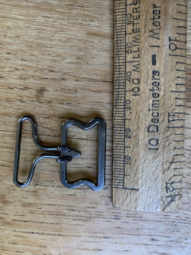 Extra Large Snap Fastening Hooks and Eyes - 20mm - Gunmetal - The Eternal Maker - UK Fabric Shop