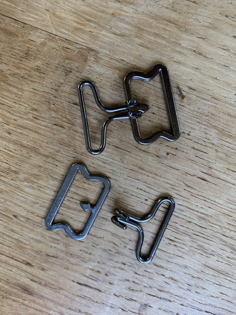 Extra Large Snap Fastening Hooks and Eyes - 20mm - Gunmetal - The Eternal Maker - UK Fabric Shop