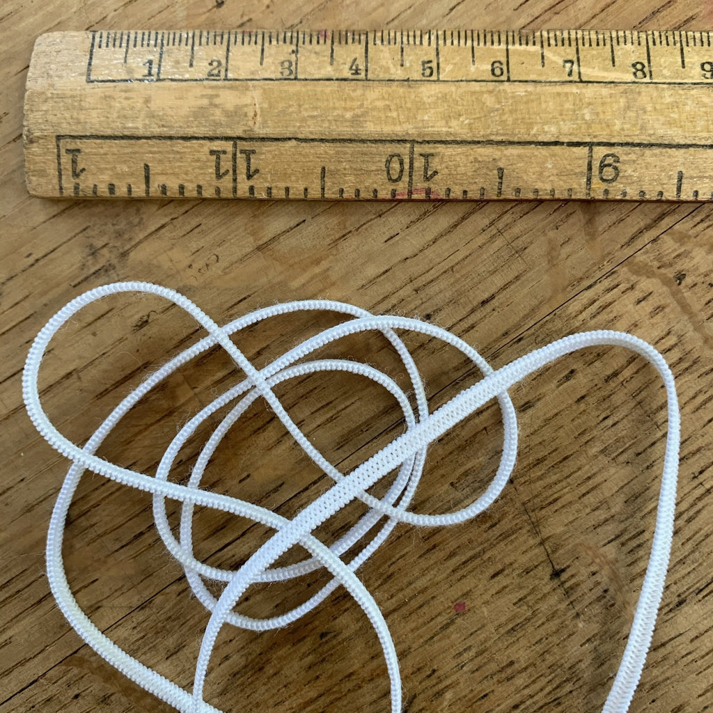 Flat Elastic - 2mm - White - The Eternal Maker - UK Fabric Shop
