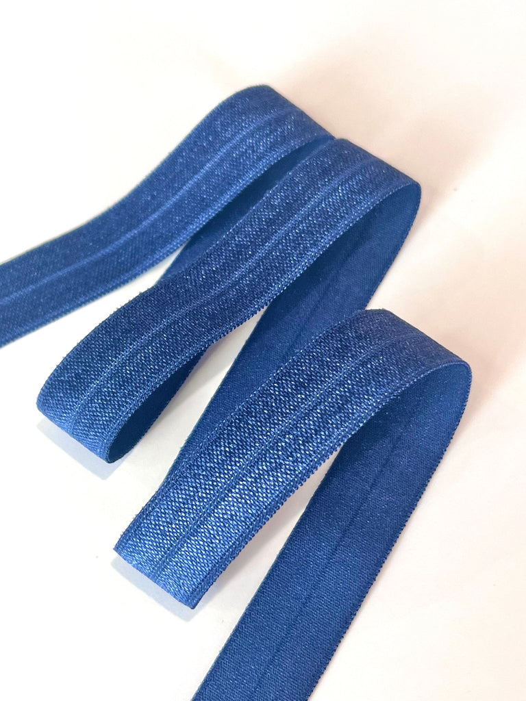 Fold Over Elastic (FOE) - Navy - 16mm - The Eternal Maker - UK Fabric Shop