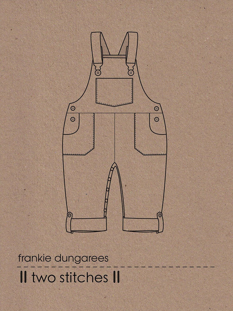 Frankie Dungarees - Two Stitches Patterns - Paper or Digital Options - The Eternal Maker - UK Fabric Shop