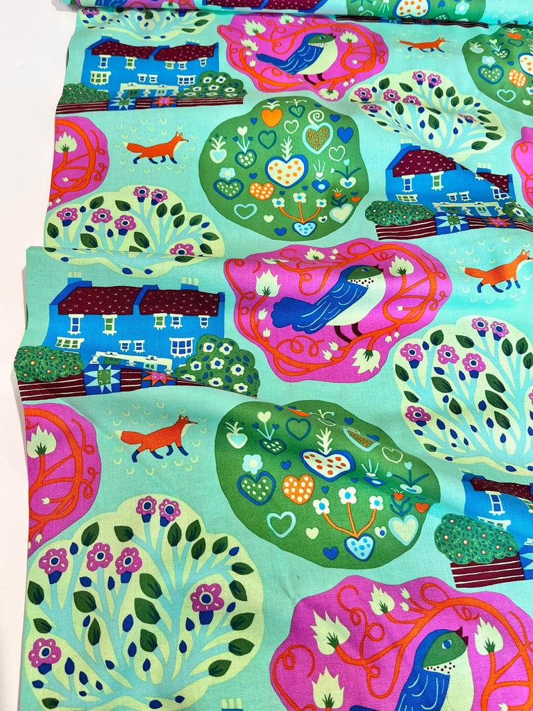 Free Spirit Fabrics Fabric My Block Seafoam - Homeward - Monika Forsberg for Conservatory - Free Spirit