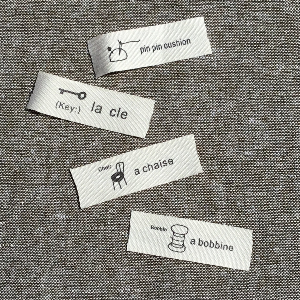 French Style Labels Ribbon by the metre - The Eternal Maker - UK Fabric Shop