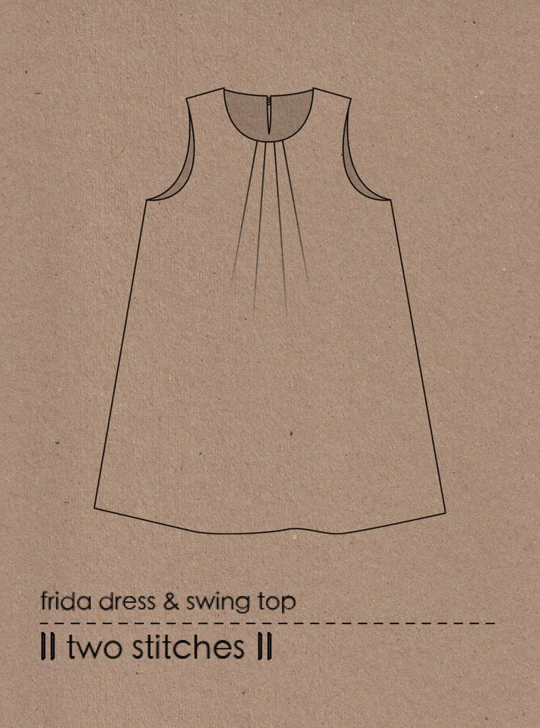 Frida Dress & Swing Top - Two Stitches Patterns - Paper or PDF Digital Download Options - The Eternal Maker - UK Fabric Shop