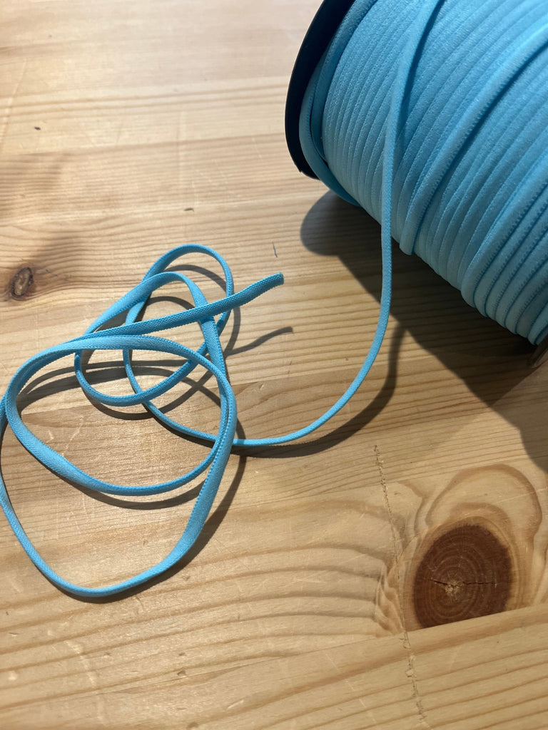 Ganel Banded Elastic - 5mm - Light Blue - The Eternal Maker - UK Fabric Shop