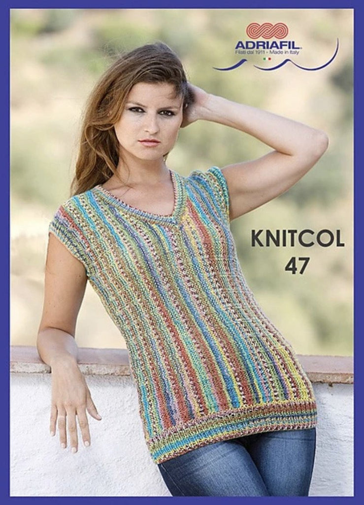 “Gaugin” Gilet Knitting Pattern - Knitcol Yarn - Adriafil - The Eternal Maker - UK Fabric Shop