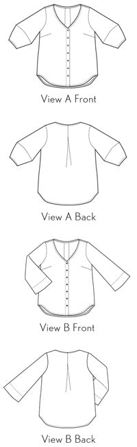 Geneva Blouse - Liesl + Co Digital Download Sewing Pattern - The Eternal Maker - UK Fabric Shop