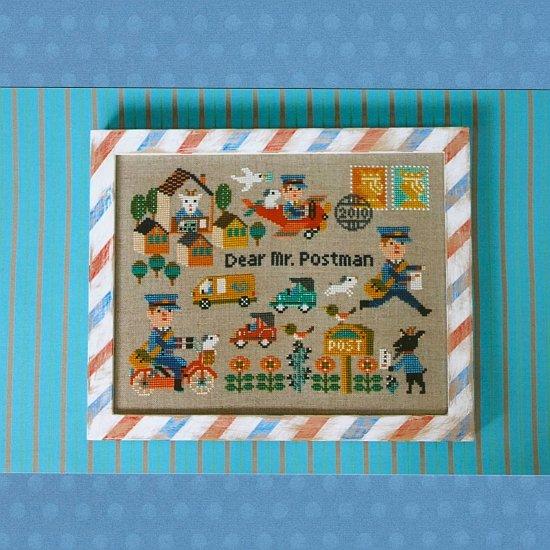 Gera! Embroidery Patterns Dear Mr Postman - Gera! Cross Stitch Patterns