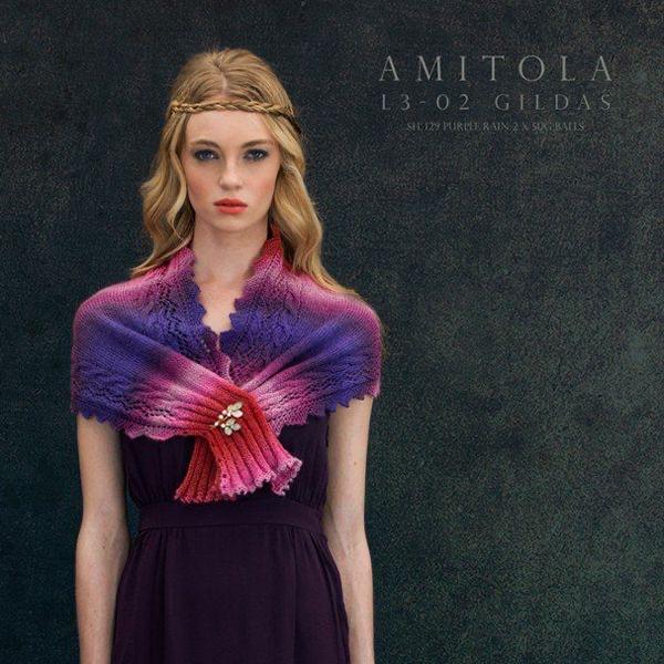 Gildas - Knitted Shrug Pattern for Amitola Yarn by Louisa Harding - The Eternal Maker - UK Fabric Shop