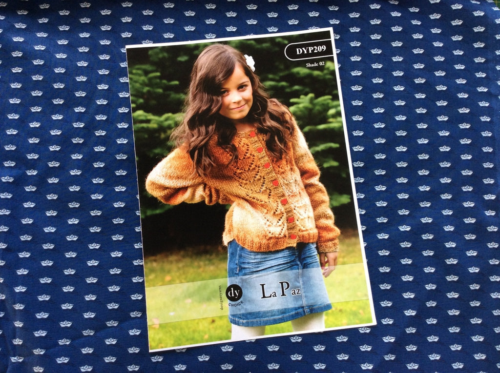 Girl’s Cardigan DYP209 Knitting Pattern by Designer Yarns for La Paz - The Eternal Maker - UK Fabric Shop