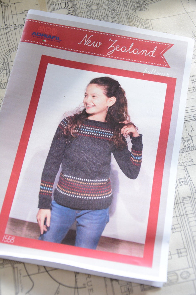 Girl's New Zealand Pullover - Adriafil - 1558 - The Eternal Maker - UK Fabric Shop