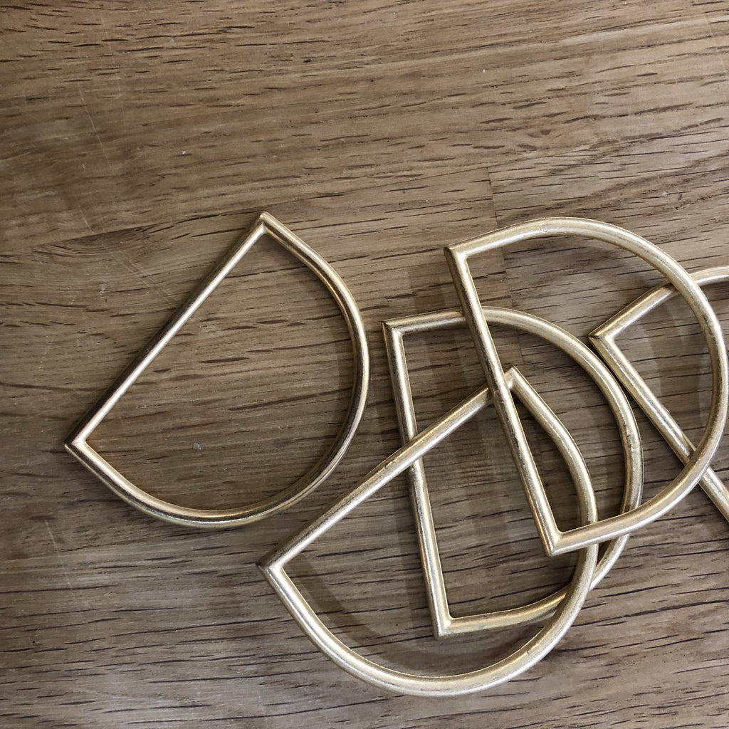 Gold D - Ring - 50mm - The Eternal Maker - UK Fabric Shop