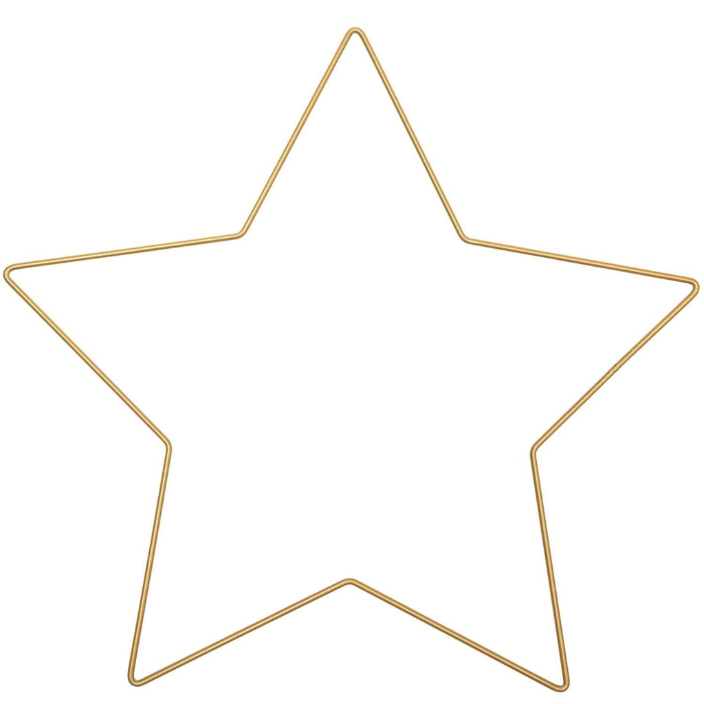 Gold Metal Star Ring - 30cm x 28.5cm - The Eternal Maker - UK Fabric Shop