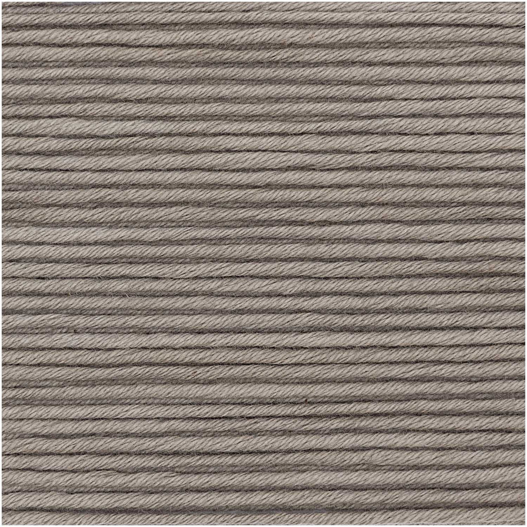 Grey - Essentials Organic Cotton Aran - Rico - The Eternal Maker - UK Fabric Shop