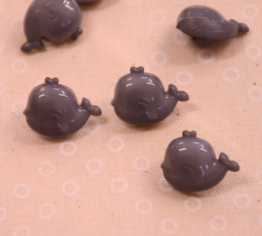 Grey Whale Button - 15mm - The Eternal Maker - UK Fabric Shop
