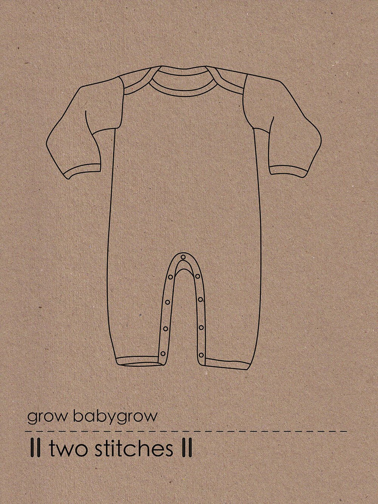 Grow Babygrow - Two Stitches Patterns - Paper or Digital Options - The Eternal Maker - UK Fabric Shop