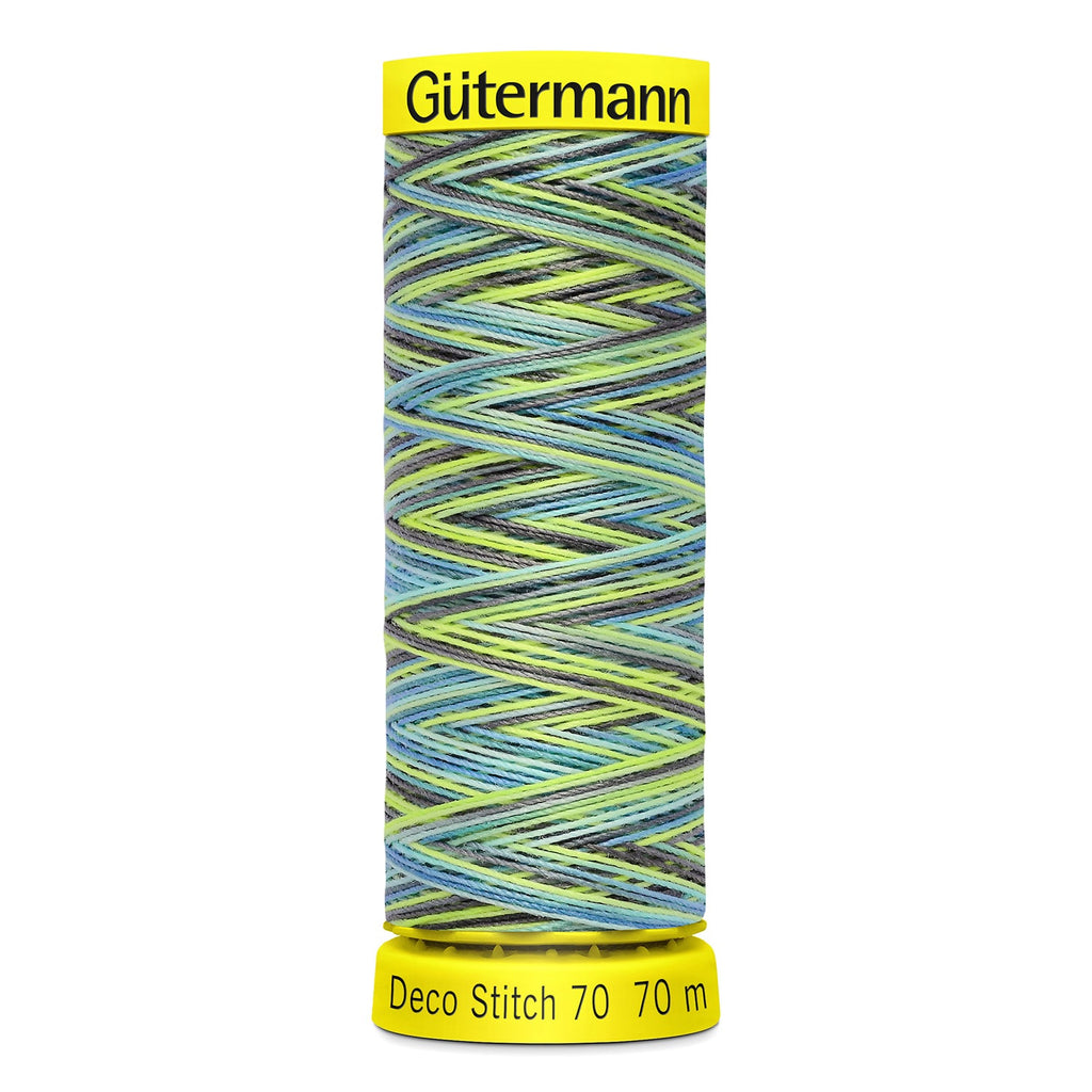 Gutermann Deco Stitch Polyester Thread 70m - Variegated 9852 - The Eternal Maker - UK Fabric Shop