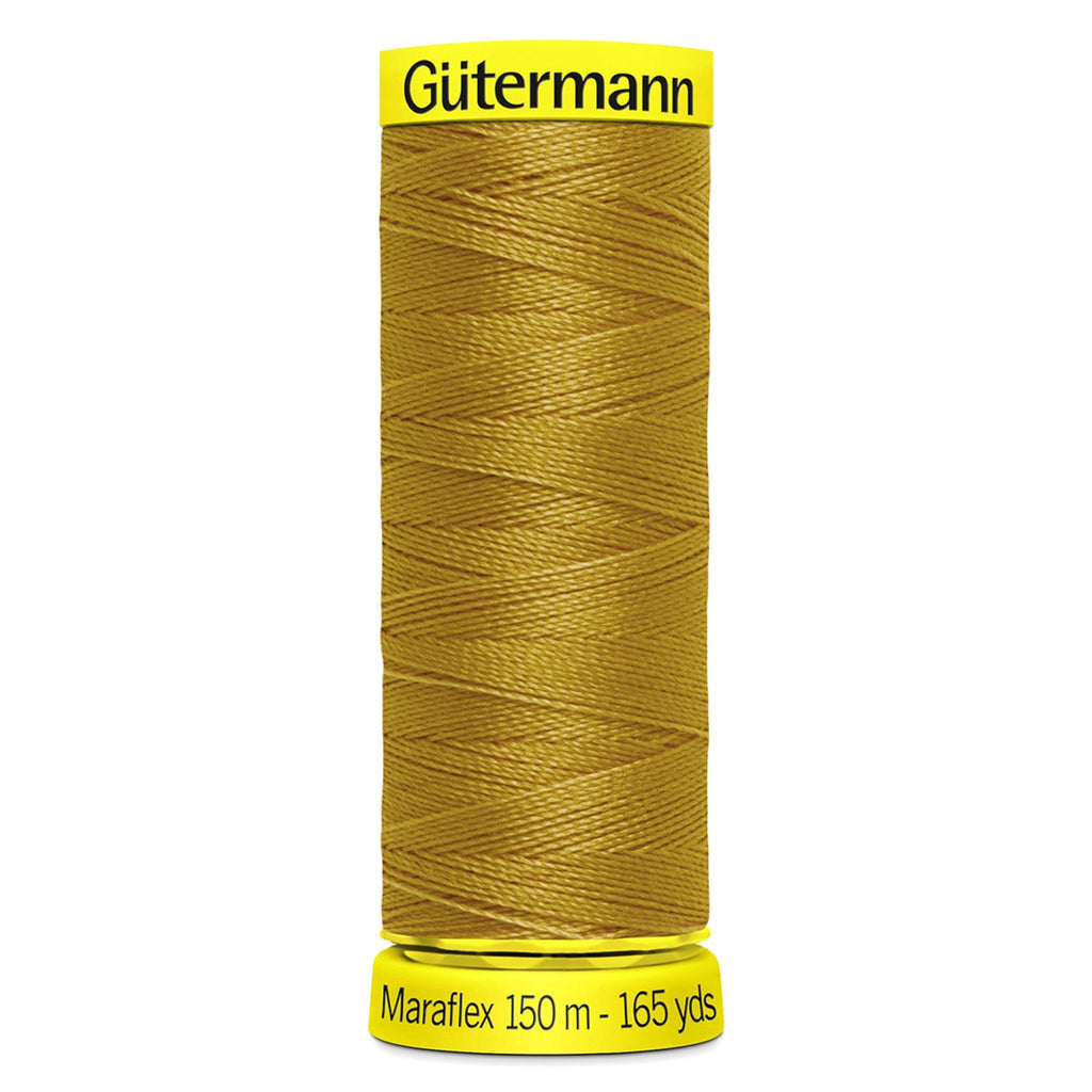 Gutermann Maraflex Elastic Thread - 968 Mustard 150m - The Eternal Maker - UK Fabric Shop