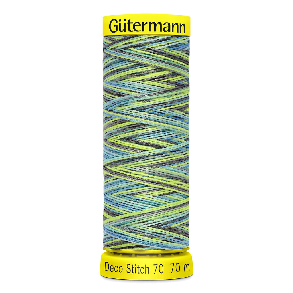 Gutermann Thread Deco Stitch Polyester Thread 70m - Variegated 9852