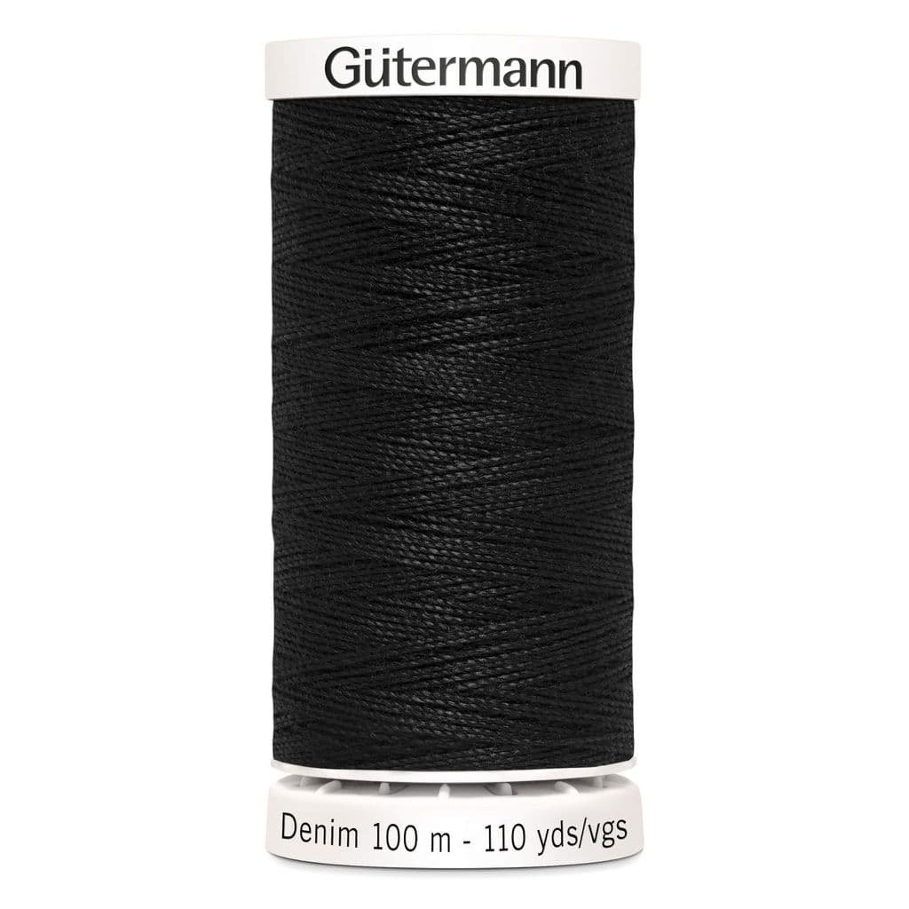 Gutermann Thread Gutermann Denim Thread No. 50 - 100m - 1000 Black