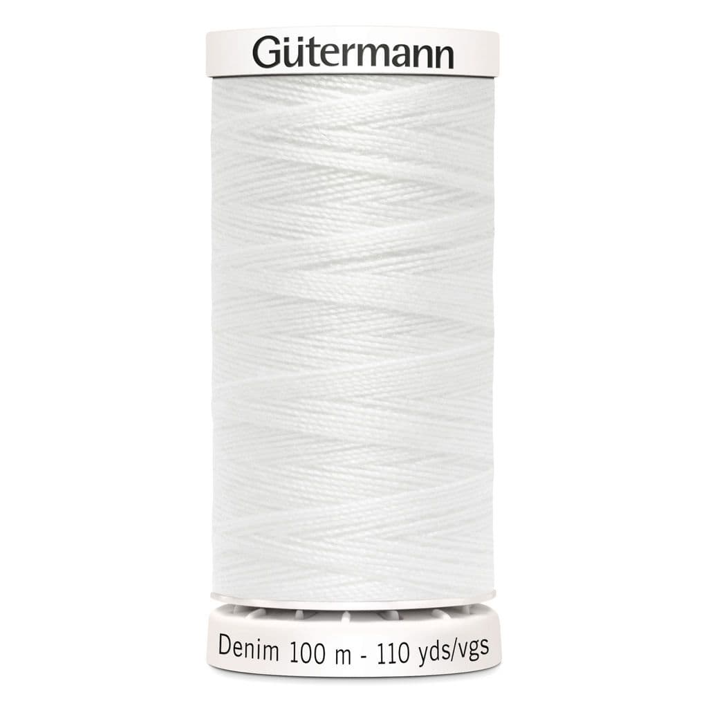 Gutermann Thread Gutermann Denim Thread No. 50 - 100m - 1016 White