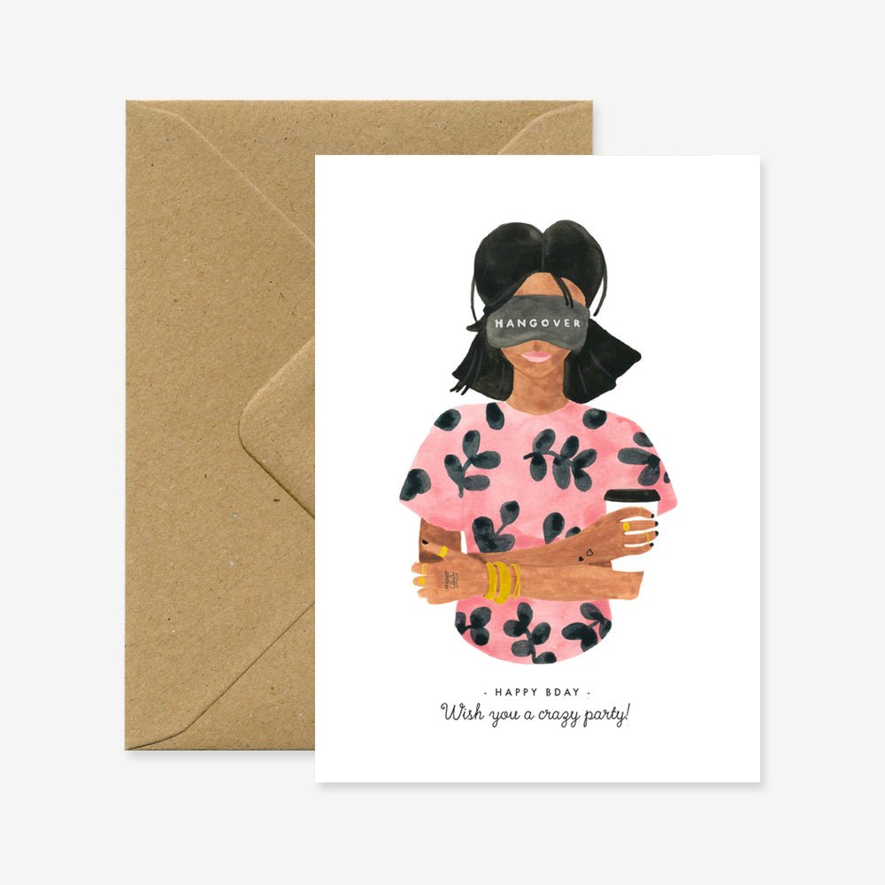 Hangover - Greetings Card - The Eternal Maker - UK Fabric Shop