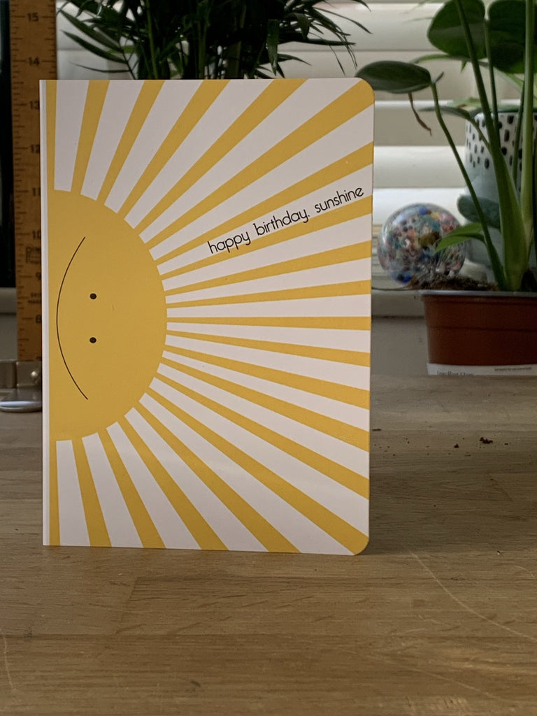 Happy Birthday Sunshine - Greetings Card - The Eternal Maker - UK Fabric Shop