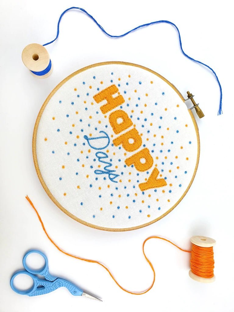 Happy Days - Embroidery Kit - Oh Sew Bootiful - The Eternal Maker - UK Fabric Shop