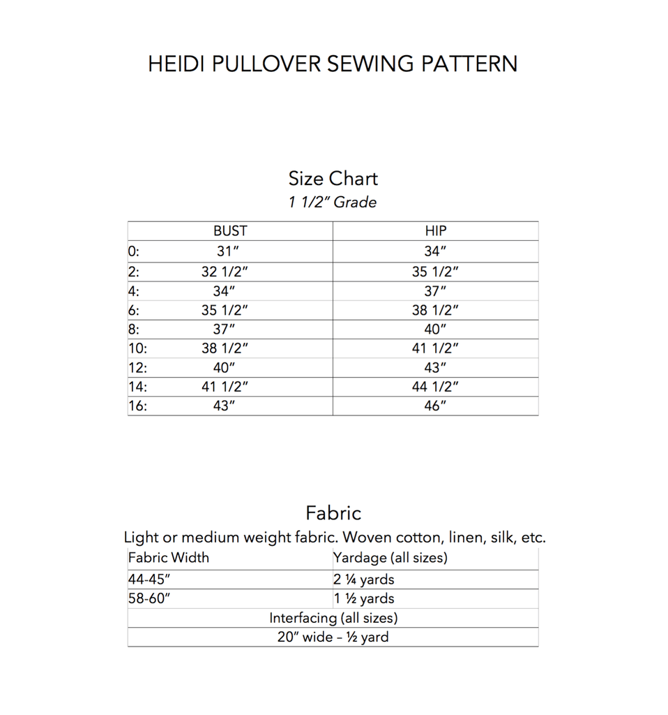 Heidi Pullover Top - Anna Allen Clothing - Digital Download Pattern - The Eternal Maker - UK Fabric Shop