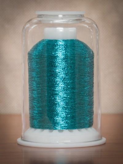 Hemingworth Metallic Machine Embroidery Thread - Aquamarine 9016 - The Eternal Maker - UK Fabric Shop