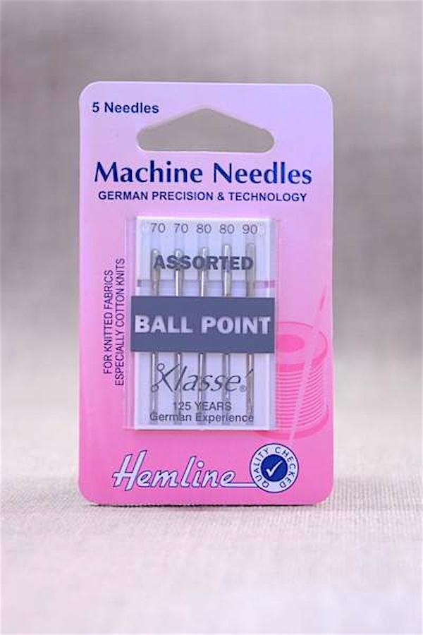 Hemline Needles and Pins Ball Point Machine Needles
